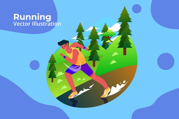 Bieganie - ilustracja aktywności sportowej