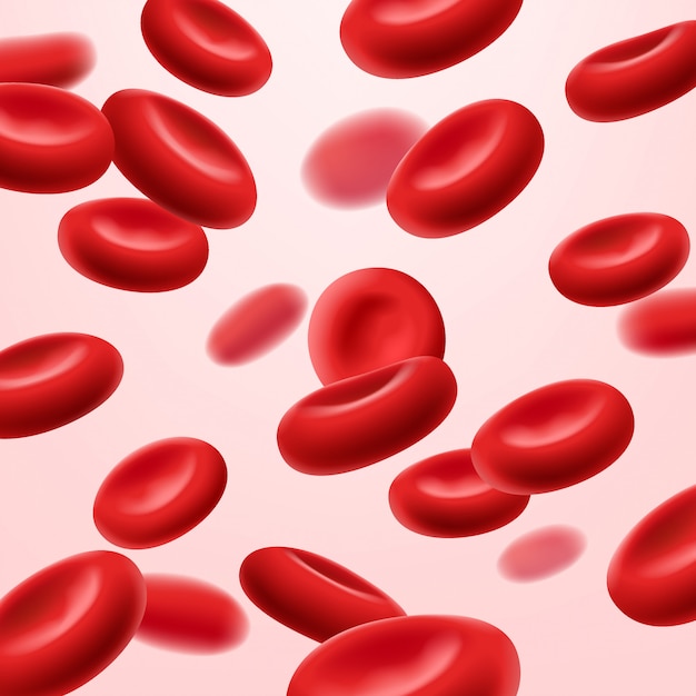 Bieżące Czerwone Komórki Krwi, Erytrocyt Na Białym Tle, Opieki Zdrowotnej Pojęcie