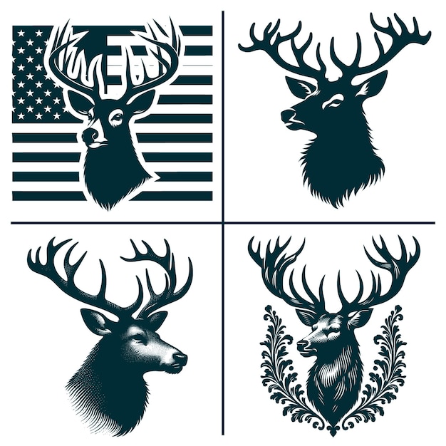 Plik wektorowy big buck svg american hunting svg deer hunting svg deer shirt pliki projektowe