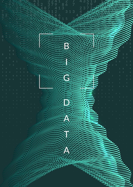 Big Data Background Technologia Wizualizacji Sztucznej In