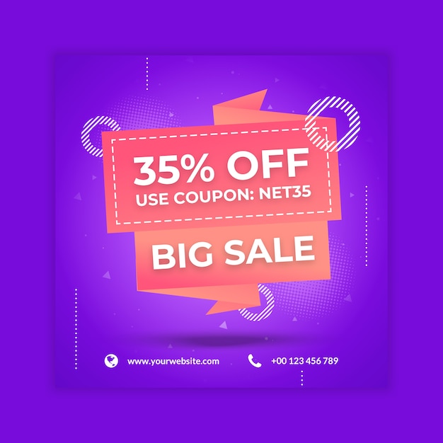 Big Sale Social Media Banner Post