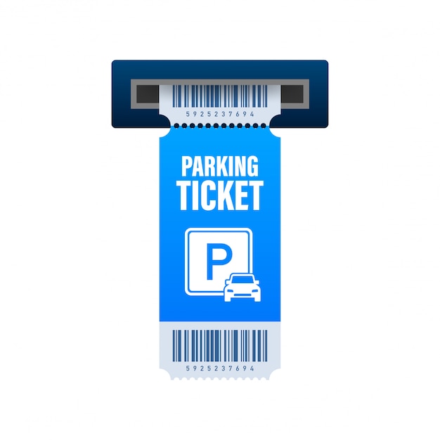Plik wektorowy bilety parkingowe, świetny design do dowolnych celów. strefa parkowania. ilustracji.