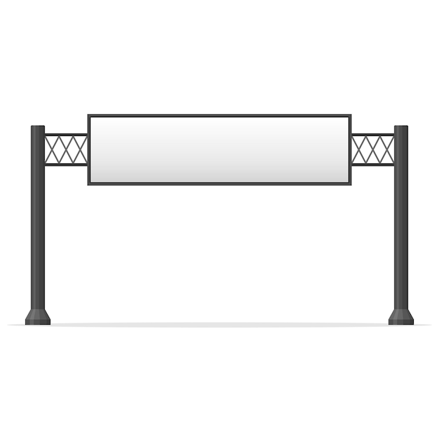 Billboard blank City outdoor blank banner wielkoformatowy do reklamowania mediów Reklama zewnętrzna