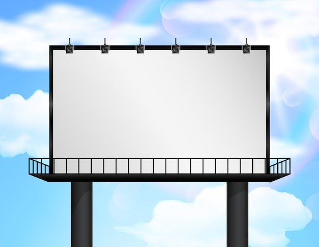 Billboard puste dla nowej reklamy.