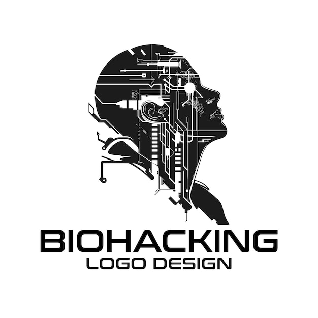 Biohacking Wektorowy Projekt Logo