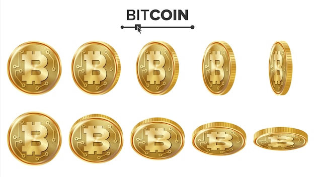 Bitcoin 3d Gold Coins