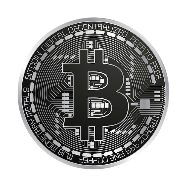 Bitcoin Czarny Design