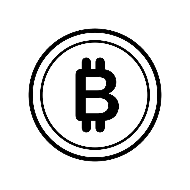 Bitcoin icon design template