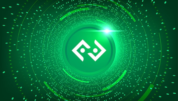 Bitkub Coin KUB moneta koncepcja kryptowaluty transparent tło.