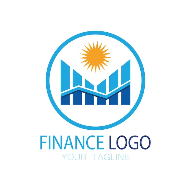 Biznes Finanse I Marketing Logo Projekt Ilustracji Wektorowych
