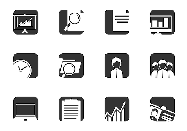 Biznes Icon Set