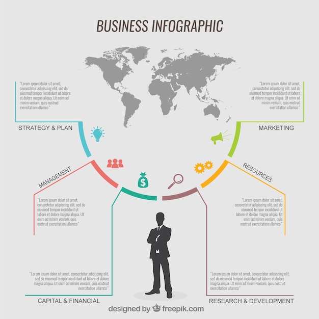 Biznes Infografika Szablon