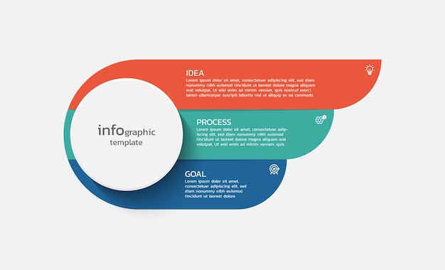 Biznes Infografika Tło Szablon Projektu