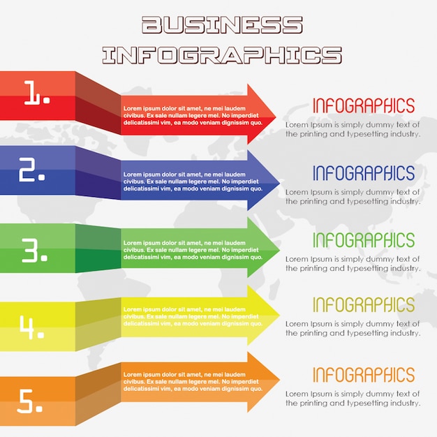 Biznes Strzałka Infografika