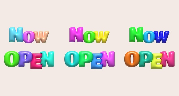 Biznes teraz godziny otwarcia ikona e-commerce ilustracja 3d