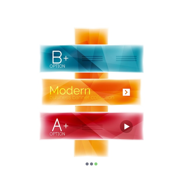 Biznesowe Paski Infografiki Geometryczne Pudełko