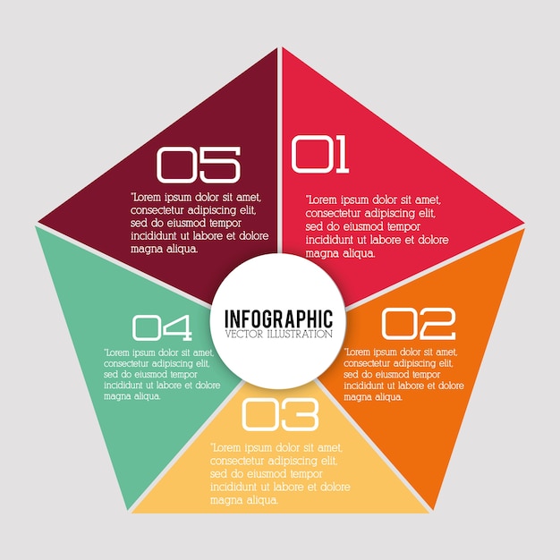 Plik wektorowy biznesowy infographic projekt