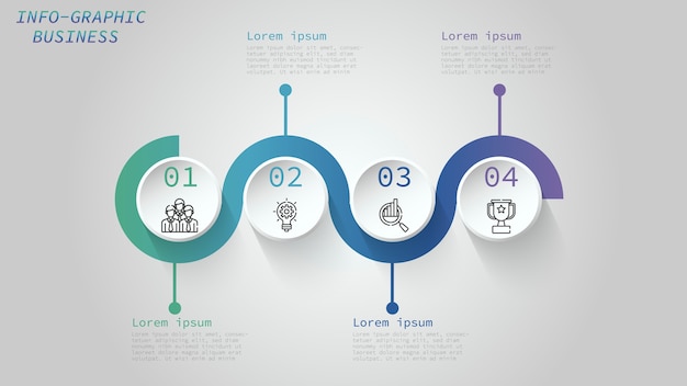 Biznesowy Infographic Projekt