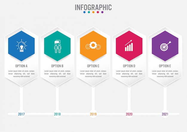 Biznesowy Infographic Szablon