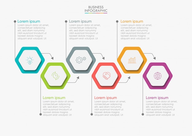 Biznesowy Infographic Szablon