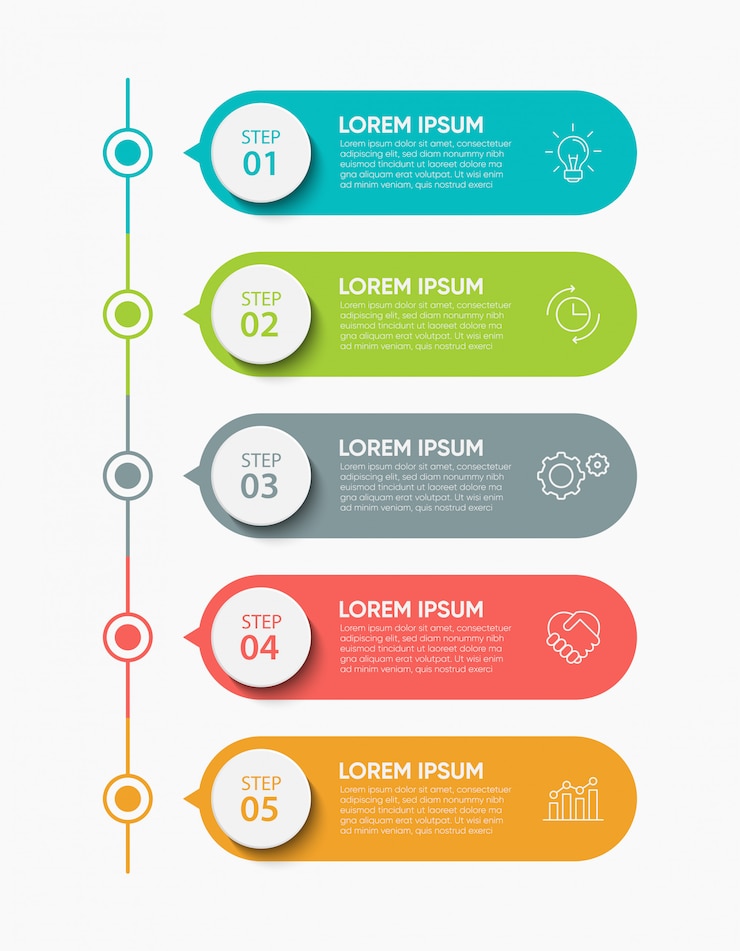 Wektor biznesowy infographic szablon