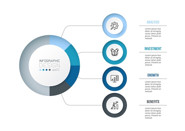 Biznesowy Szablon Infografiki Z Diagramem
