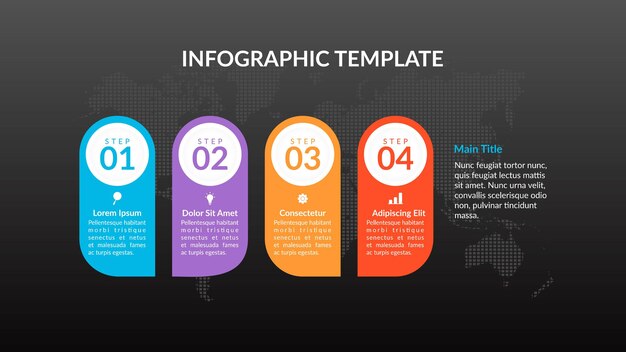 Plik wektorowy biznesowy szablon infografiki