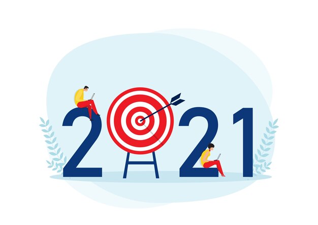 Biznesplan 2021 i osiągnięcie celu Koncepcja