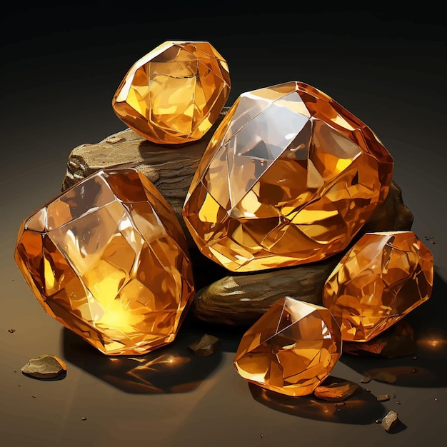 Plik wektorowy biżuteria z kamieni szlachetnych, kryształowe kamienie szlachetne, diamenty, kamienie odblaskowe, klejnoty, luksusowe, tło, minerały