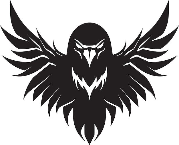 Black Falcon Projekt Logo Wektorowego Dla Firmy, Która Jest Gotowa Do Pozostawienia Po Sobie śladu Black Falcon Av