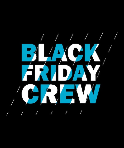 Black Friday Crew Wektor Wzór