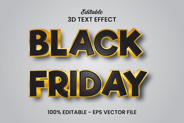 Black Friday Editable Text Effect Editable Eps Wektorowy Plik