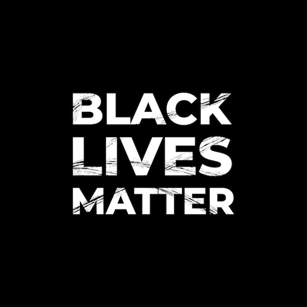 Black Lives Matter Protest Banner o prawach człowieka czarnoskórych w USA ilustracji wektorowych w Ameryce