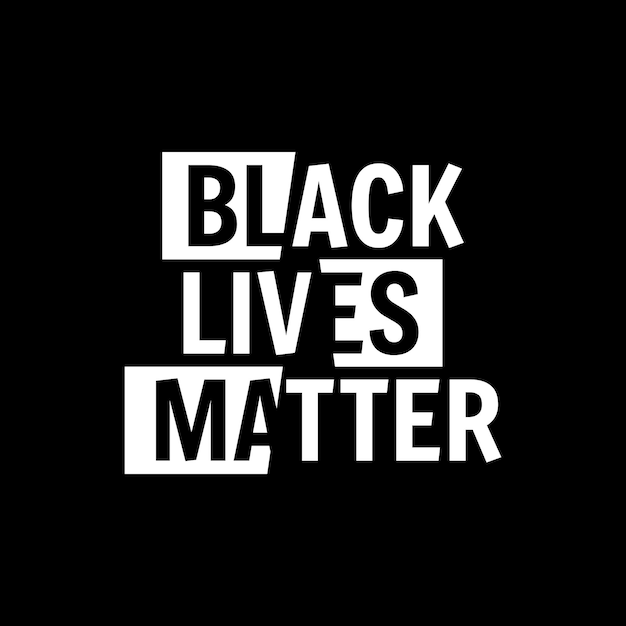 Black Lives Matter - typografia projektowa