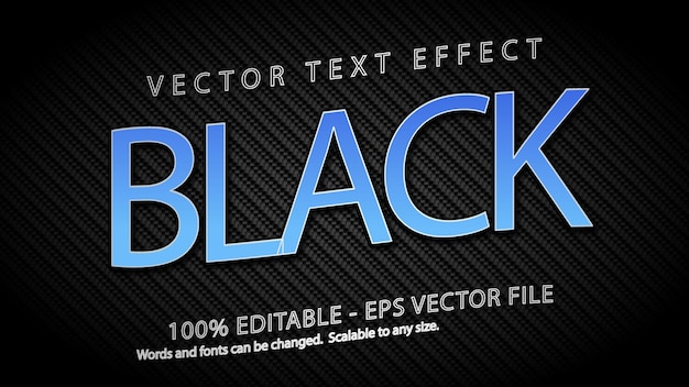 Plik wektorowy black_text_style_effect