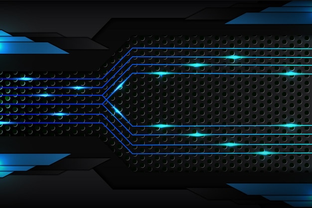Błękitne Tło W Nowoczesnym Stylu Futurystycznym