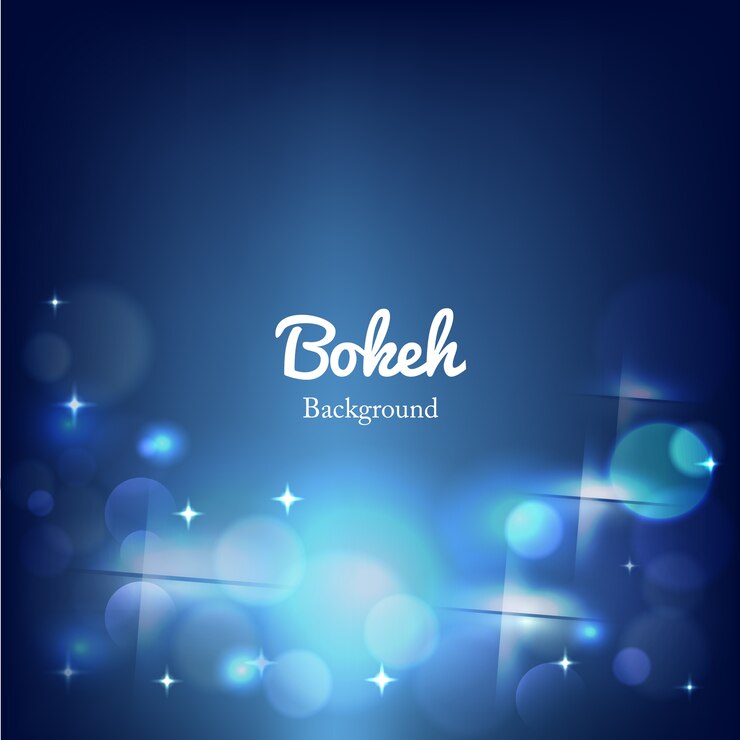 Błękitny olśniewający zamazany bokeh tło