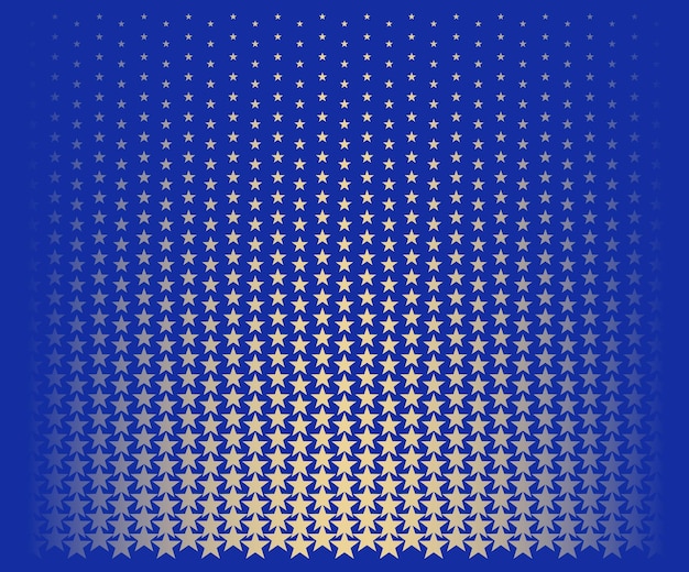 Blue Star tło Półtony efekt ilustracji wektorowych
