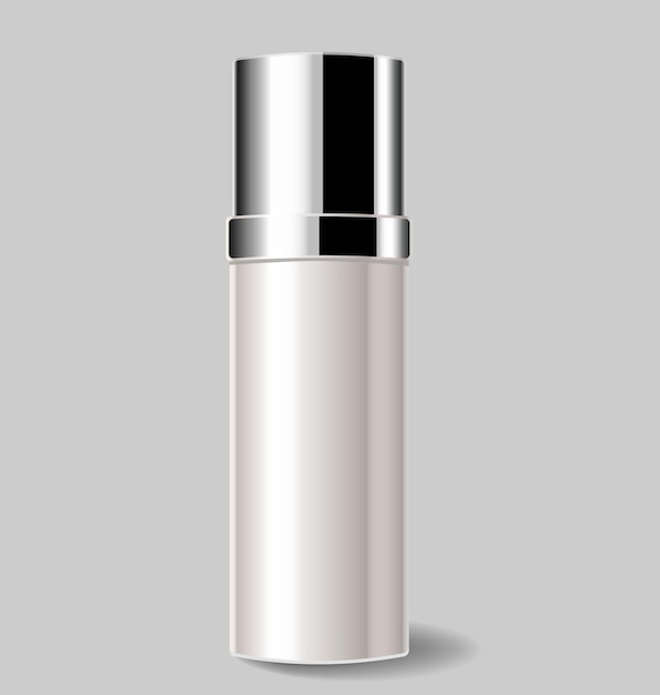 Błyszcząca butelka podłoża lub kremu Realistyczny makiet kosmetyczny Lotion do pielęgnacji skóry Puste opakowanie kosmetyczne