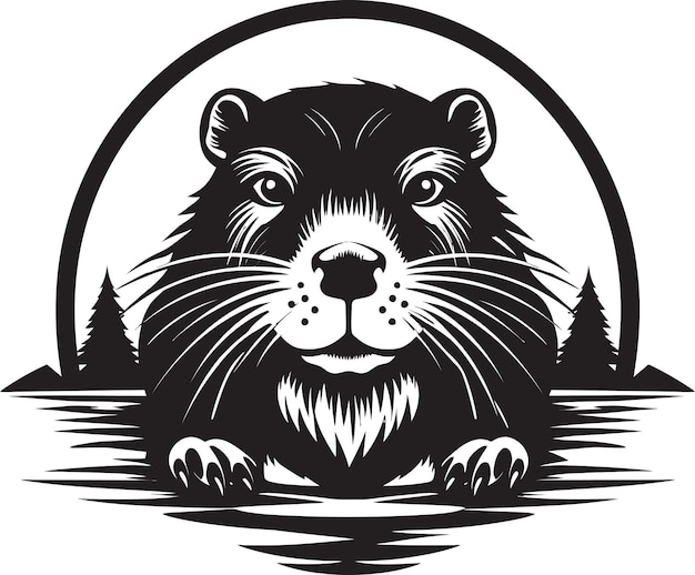 Plik wektorowy bóbr insygnia pracowitego bobra logo