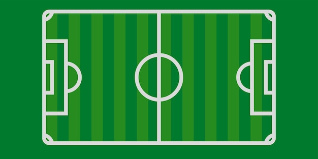 Plik wektorowy boisko do piłki nożnej wektor. ilustracja wektorowa na zielonym tle. odcinek 10