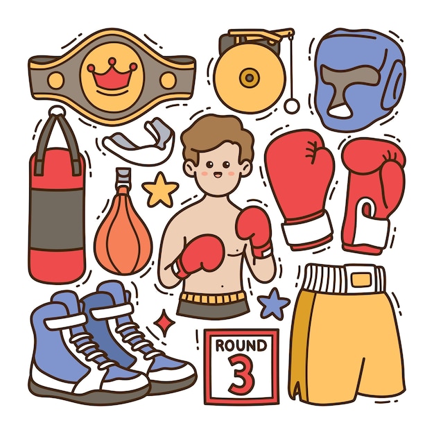 Plik wektorowy boks zbiory ilustracji