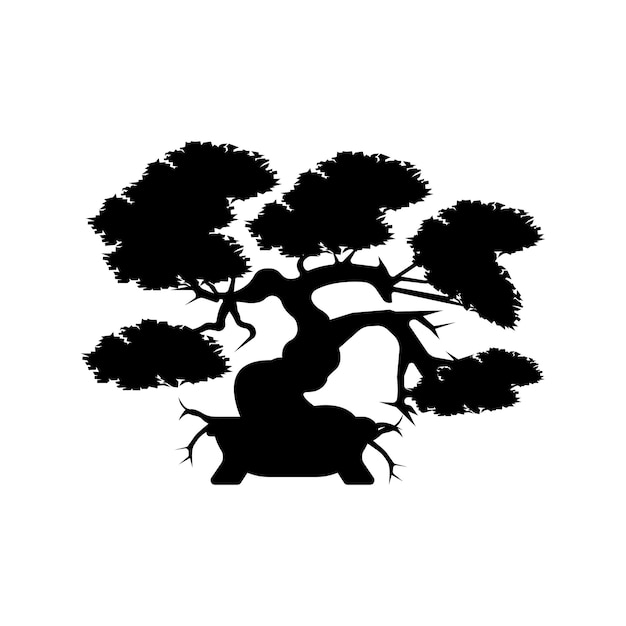 Bonsai Symbol Iconillustration Szablon Projektu