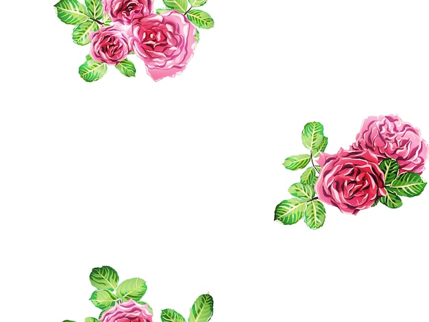Botanic Rose Flower Swimwear Print. Hand Drawn Continuous Floral Design. Green and Red Rose Seamless Pattern. Summer Peonies Leaves and Buds Sleepwear Texture. Girly Hawaiian Peony Background.