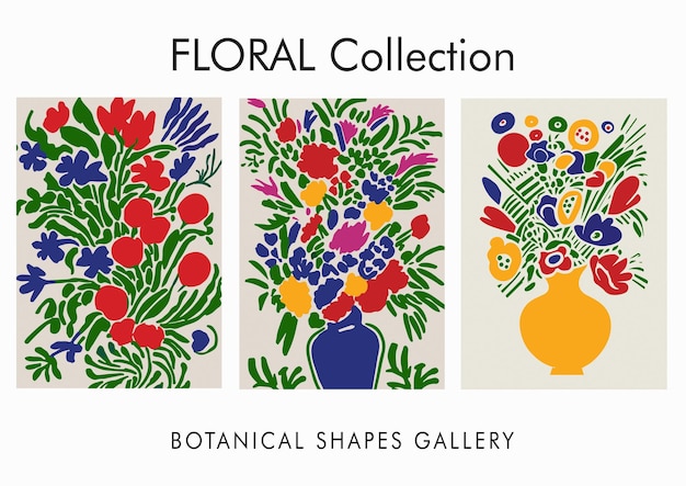 Botaniczne Wycięcia Kwiaty Kwiatowy Wektor Sztuki