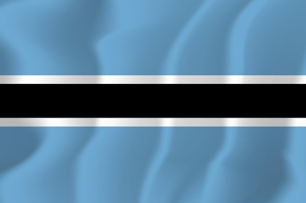 Botswana machał flagą wektor ilustracja tło
