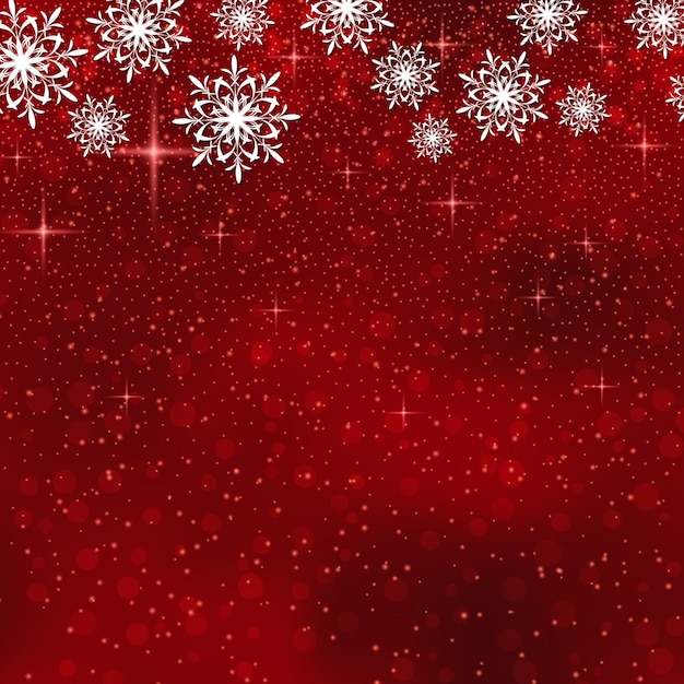 Boże Narodzenie i nowy rok eleganckie niewyraźne tło wektor z płatkami śniegu i efektem bokeh