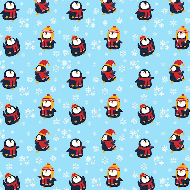 Boże Narodzenie Pingwin Tło
