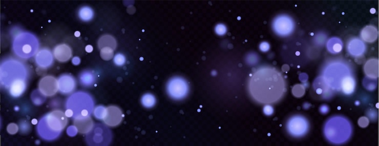 Wektor boże narodzenie tło. proszek png. magiczny bokeh mieni się niebieskim pyłem.