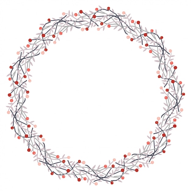 Plik wektorowy boże narodzenie wieniec wektor wzór.